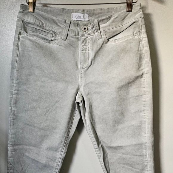 EUC YUMMIE BY HEATHER THOMSON LIMESTONE ANKLE STRETCHY JEANS SIZE 31 - Picture 9 of 13